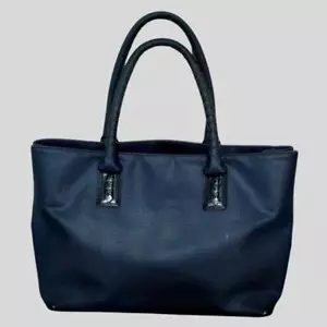 Bottega Veneta Marco Polo Shoulder Bag Tote Bag Leather Navy From Japan - Picture 1 of 18