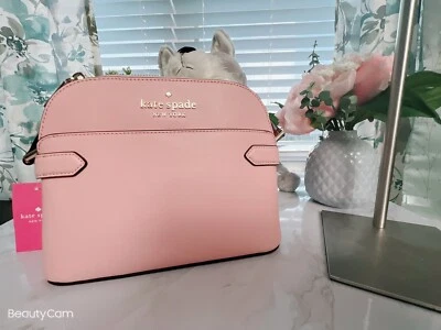 Bandolera Kate Spade New York Staci de cuero con cúpula en crepé claro nueva con etiquetas Foto 1 de 4