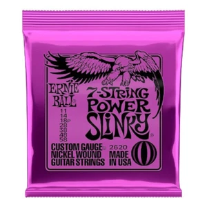 2620 Ernie Ball POWER SLINKY NICKEL 7-STRING ELECTRIC GUITAR STRINGS 11-58 - Picture 1 of 6