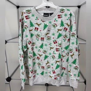 Mad Engine Christmas Tree Santa Gift Pullover Kid's Sweater Size S New - Picture 1 of 6
