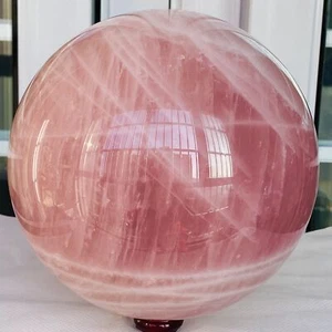 Sfera di Quarzo Rosa Naturale Sfera di Cristallo Reiki Guarigione 10600G - Foto 1 di 12