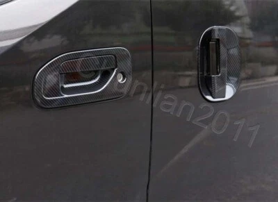 Juego de embellecedores de tapa de taza para Nissan NV200 2009-2018 de fibra de carbono Foto 1 de 4