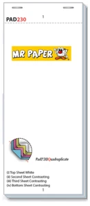 4 Ply Restaurant Order Pads / Food Order Pads (50 Pads - 4 Copies each) PAD230Q - Picture 1 of 1