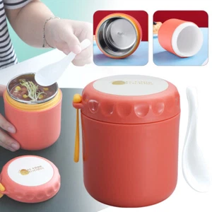 Termo portátil caja de almuerzo frasco de acero inoxidable recipiente taza de sopa aislada de alimentos - Imagen 1 de 18