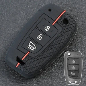 For Hyundai Venue Accent Ix35,I30 Tucson Verna Silicone Key Fob Cover Case Shell - Picture 1 of 7