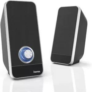 Hama PC Lautsprecher Sonic USB 3.0, 3,5 mm Klinke 3 W, aktive Boxen für Computer - Bild 1 von 7