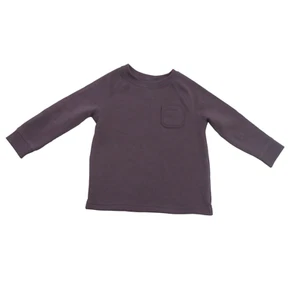 Cat & Jack Boys Size 18M Crew Neck Long Sleeve Sweatshirt Purple - Picture 1 of 4