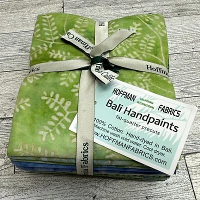 Hoffman Fabrics Bali Hand paints 100% Cotton Fat Quarter Bundle 14 Ceylon New - Image 1 of 4