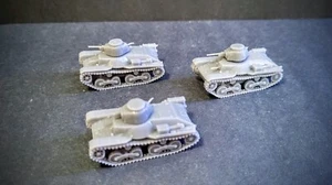 Bolt Action Japanese Type 95 HA-GO Tank Platoon X3 1/56th Scale - Picture 1 of 5