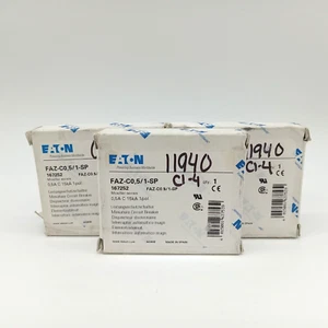 Eaton FAZ-C0.5/1-SP Circuit Breaker Lot of 3 - Picture 1 of 4