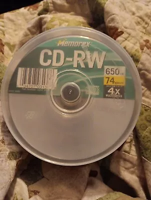 Memorex CD-RW 23 pack Spindle 4x 650MB 74 Minute Rewritable Compact Discs New - Image 1 of 3