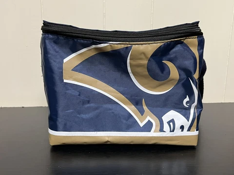 St. Louis Rams Football Soft Cooler w/ Zipper, Used Condition, NFL Cover