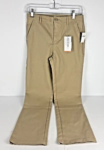 Old Navy Boys Size 12 Khaki Straight Built-In Flex Uniform Chino Pants NWT - Picture 1 of 14