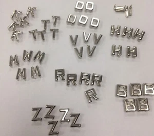 Brass metal Alphabet Letter Claw back Rivet Leather craft prong press Finding 5  - Picture 1 of 12