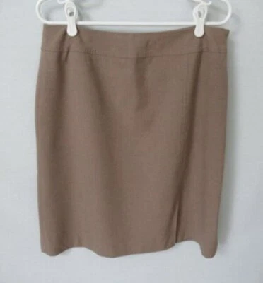 Jones Wear marrón recto/lápiz hasta la rodilla falda forrada *Talla 12* Foto 1 de 4