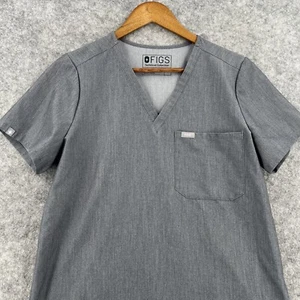 Figs Technical Collection Catarina Scrub Top Medium Graphite Grey One Pocket - Picture 1 of 18