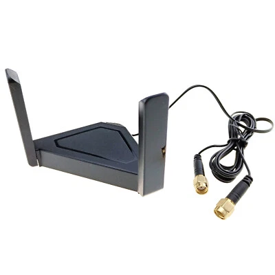 Dual Band WiFi BT Wireless Antenna 2GHz 5GHz RP-SMA Magnetic Base Swivel Stick - Image 1 of 4