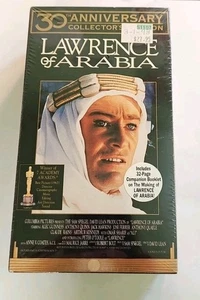 Lawrence Of Arabia VHS 2-Tape Set SEALED Watermarks Hype Columbia Tristar VTG  - Picture 1 of 9