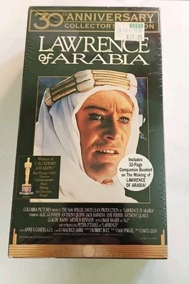 Lawrence Of Arabia VHS 2-Tape Set SEALED Watermarks Hype Columbia Tristar VTG  - Image 1 of 4