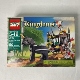 Lego 7949 Kingdoms Prison Carriage Rescue Knights Dragon Lion Shield Horse Sword