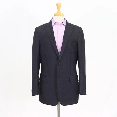 Abrigo Blazer Chaqueta SuitSupply 44L Gris Deportivo Lana 2 Botones Calce Moderno Sólido Foto 1 de 4