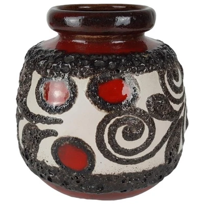 Scheurich Keramik Fat Lava Vintage Retro 60er Jahre Blumenvase  - Bild 1 von 4