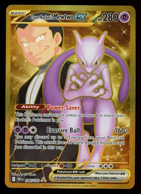 TEAM ROCKET'S MEWTWO EX 2025 Pokemon Destined Rivals Hyper Rare #240/182 - Image 1 of 2