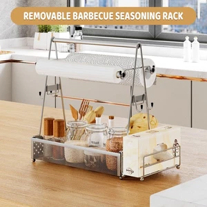 Camping Utensil Grill Holder Multi-Functional Storage Caddy Grill Utensil Caddy - Picture 1 of 8