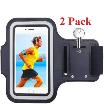 2-Pack Running Armband Phone Case Holder for Sports, Exercise & Gym  6.1" Phones - Image 1 of 4