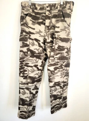 Columbia Gallatin Heavy Wool Blend Cargo Pants Men's 34 X 29  Snow Winter Camo! - Image 1 of 4