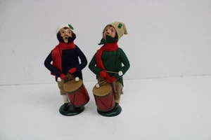ZWEI VINTAGE 1988 BYERS' CHOICE LTD THE CAROLERS 10" JUNGE MIT TROMMEL - Bild 1 von 14