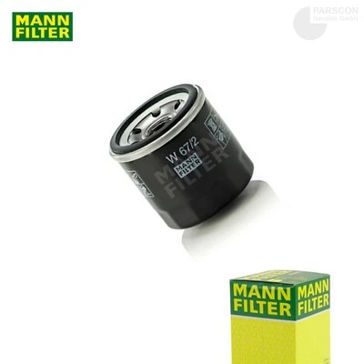 MANN-FILTER Ölfilter Anschraubfilter Mann Filter W672 für Chevrolet Aveo Matiz Suzuki Swift