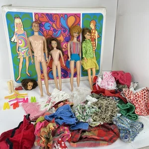 Lote Muñeca Barbie Años 1950-60 Ken, Patrón Barbie, + Estuche Ropa Accesorios Mattel - Imagen 1 de 24
