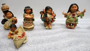 Vintage Enesco 1997, 1998 Freunde der Feder Figuren 5 Stück - Bild 1 von 19