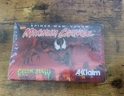 MAXIMUM CARNAGE~ Acclaim Promo Tape Spider-man RARE~ Green Jelly ~VINTAGE 1994 - Image 1 of 2