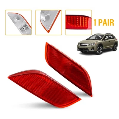 2x Estuche de freno trasero reflector parachoques rojo para Subaru Impreza 2.5 GT 2009-2010 Foto 1 de 4