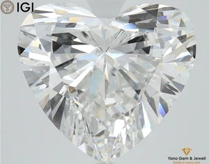 Bright Heart Diamond 5.02 CT E Color VVS2 LAB GROWN CVD IGI Certificate for Girl - Picture 1 of 10