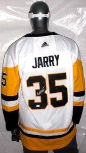 TRISTAN JARRY SIGNIERTES WEISSES ADIDAS TRIKOT VON PITTSBURGH PENGUINS - J.S.A. Zertifiziert - Bild 1 von 11