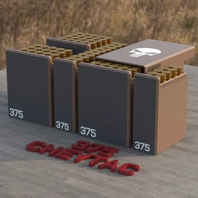 Filamelt Munitionsbox / Ammo Box .375 CheyTac – Patronenbox für 50 Schuss, Made