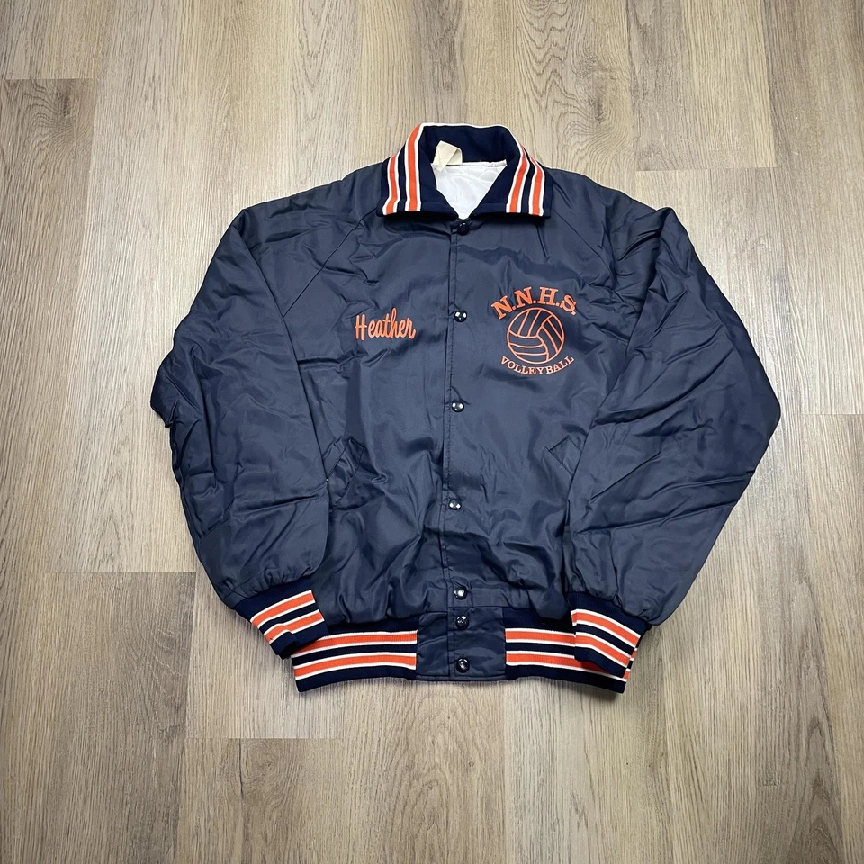 Vintage Naperville North Volleyball Jacket Mens Medium NCAA Basketball 80s - Image 1 of 4