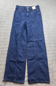 Universal Thread Women's Size 8 High Rise Tailored Wide Leg Jeans Dark Wash - Picture 1 of 7
