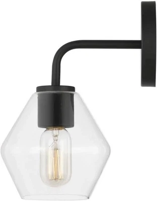 Jett 6 pulgadas Luces de tocador de baño regulables negras medianoche de 1 luz (paquete de 2) Foto 1 de 4