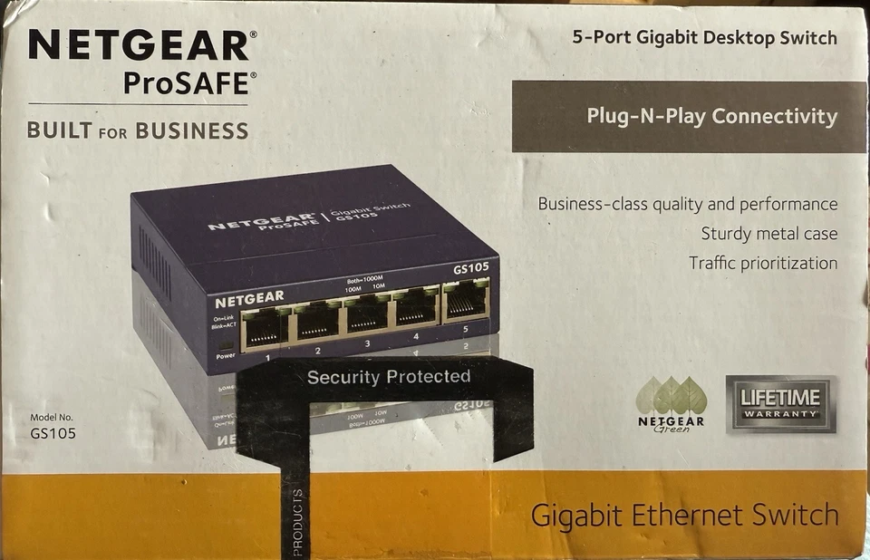 Netgear ProSafe 5-Port Gigabit Switch GS105 - Image 1 of 1