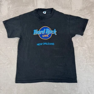Vintage 90s Hard Rock Cafe New Orleans Shirt Mens XL Black Preowned USA - Picture 1 of 5