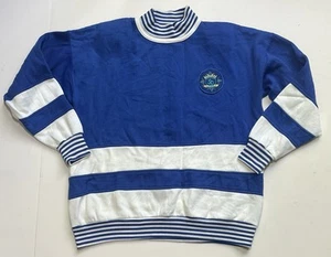 Sporting Club Sweatshirt Sweater Vintage Shoulder Pads Women’s Large 1980s - Picture 1 of 7