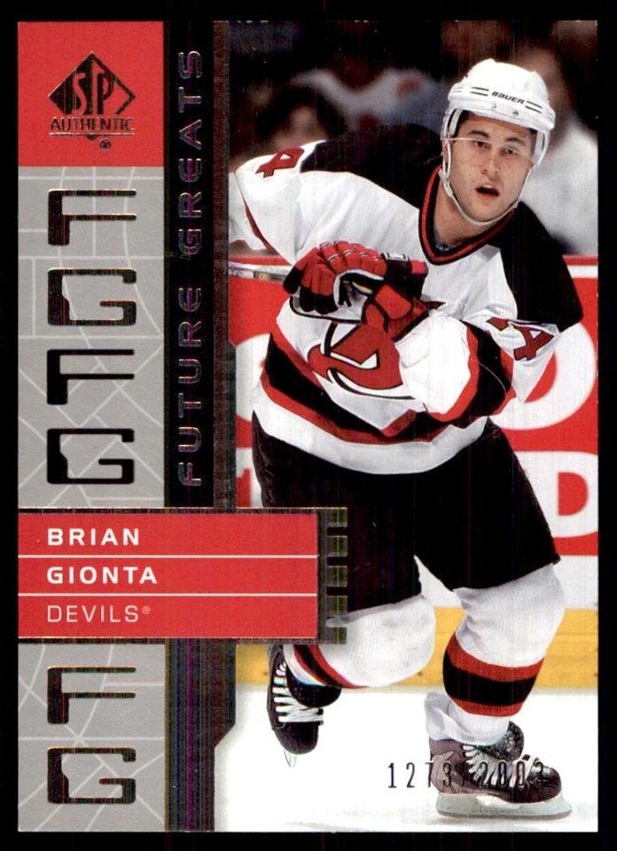 2002-03 SP Authentic Brian Gionta 1273/2003 New Jersey Devils #122 - Image 1 of 2