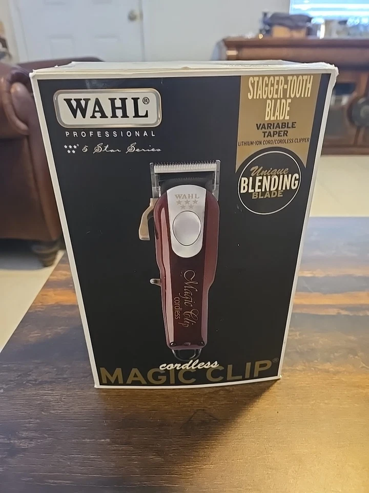 Wahl Professional 5 Star Cordless Magic Clip Hair Clipper 8591L1 - RED - Image 1 of 4