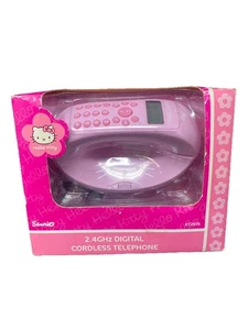 Sanrio Hello Kitty Pink 2.4GHZ Digital Cordless Telephone KT2015 2006 New - Picture 1 of 6