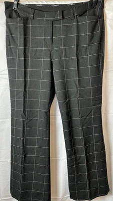 Diane Gilman Collection  Black & White Zip Up Wide-Leg Pant  Size 14 - Image 1 of 4