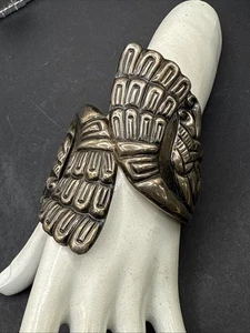 ❤️ 1900er Taxco Sterling Silber Klemmarmband von Alfredo Villasana 66g - Bild 1 von 6